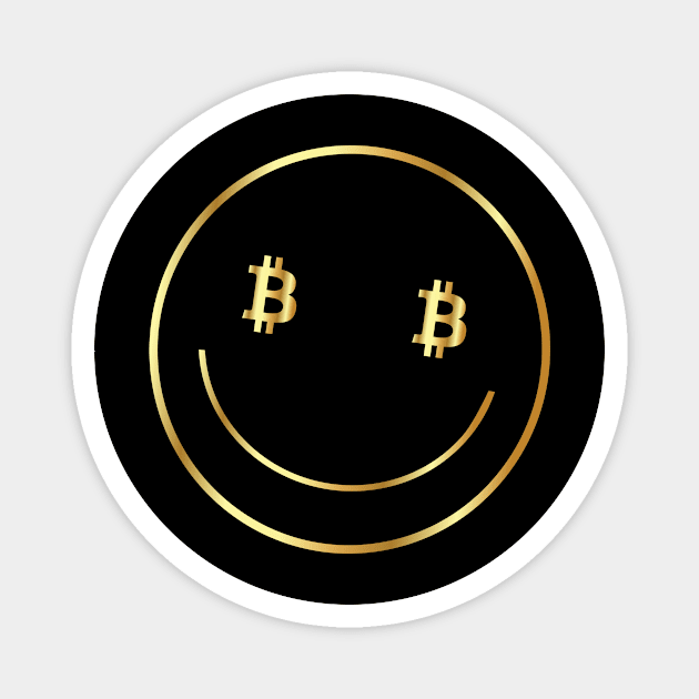 BTC Bitcoin Crypto Gifts Magnet by Michangi